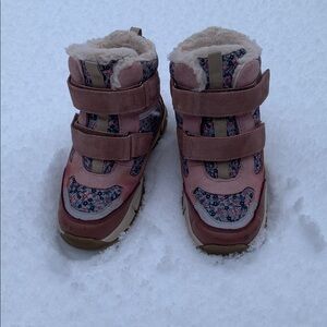 WHEAT Floral Pink Kids Boots